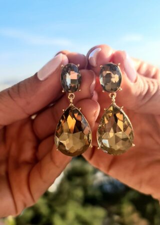 EARRINGS TOPAZ TEAR