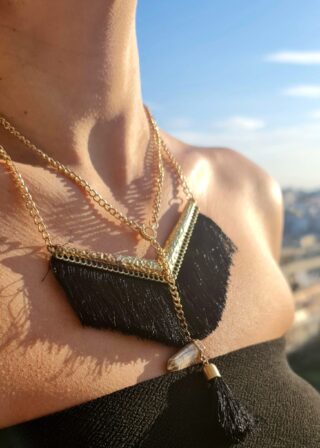 2-PIECE TASSEL NECKLACE